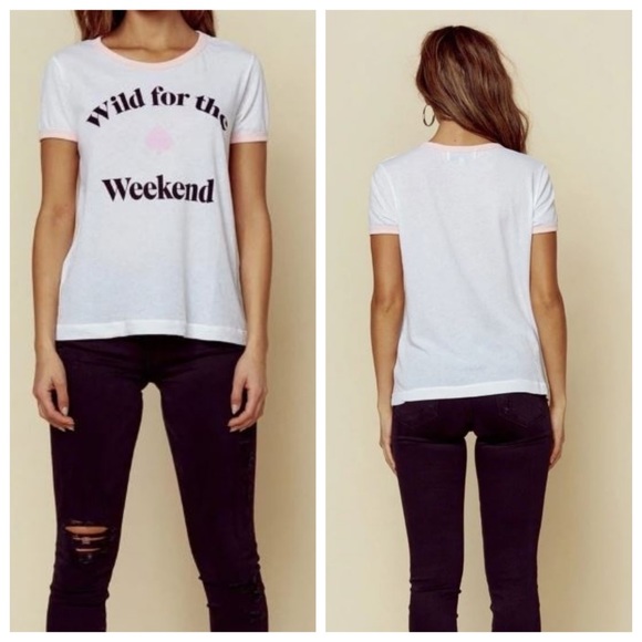 Wildfox Tops - WILDFOX Wild for the Weekend Tee Size Medium